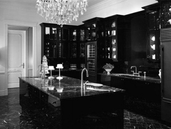 Black High Gloss Kitchen Cabinet Inspiration | Designer Kitchens