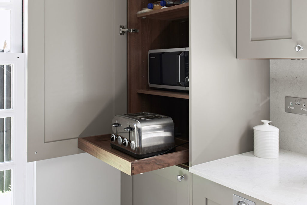 luxury kitchen toaster shelf