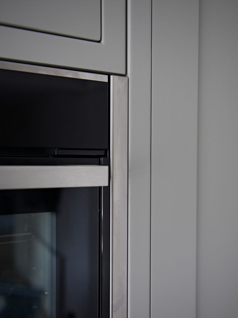contemporary kitchen built in oven